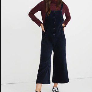 Madewell Texture & Thread Velour Corduroy Overalls
